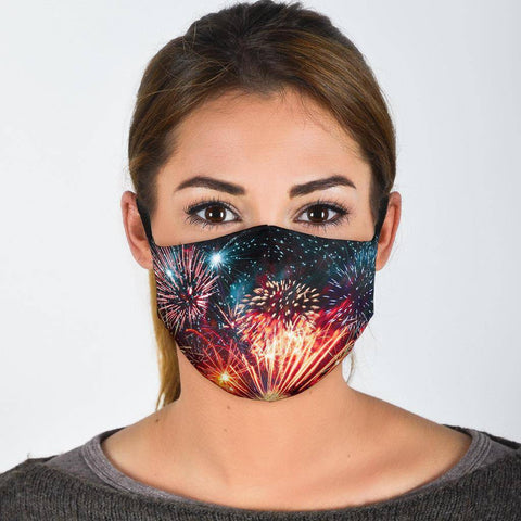 Image of Fireworks Face Mask V3 Face Mask Face Mask - B Adult Mask + 2 FREE Filters (Age 13+) 