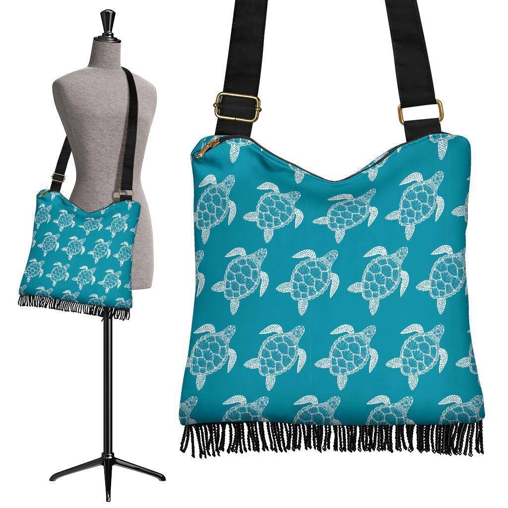 Cool Sea Turtle Boho Purse V.3 purse 