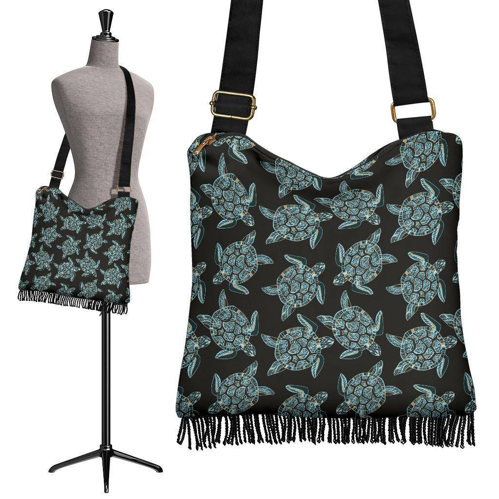 Cool Sea Turtle Boho Purse V.2.1 purse 