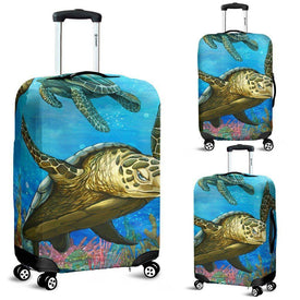 Cool Turtle Luggage Cover V4