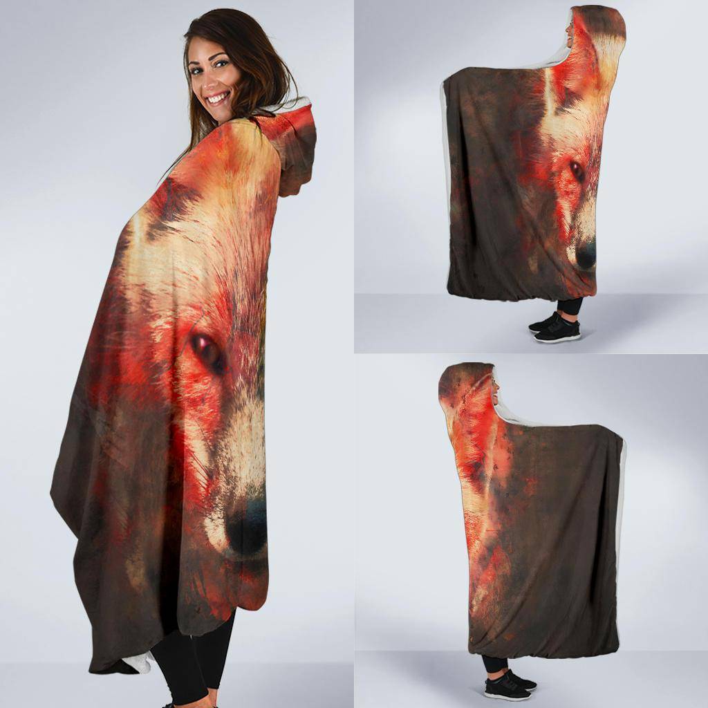 Fox Hooded Blanket V.1 
