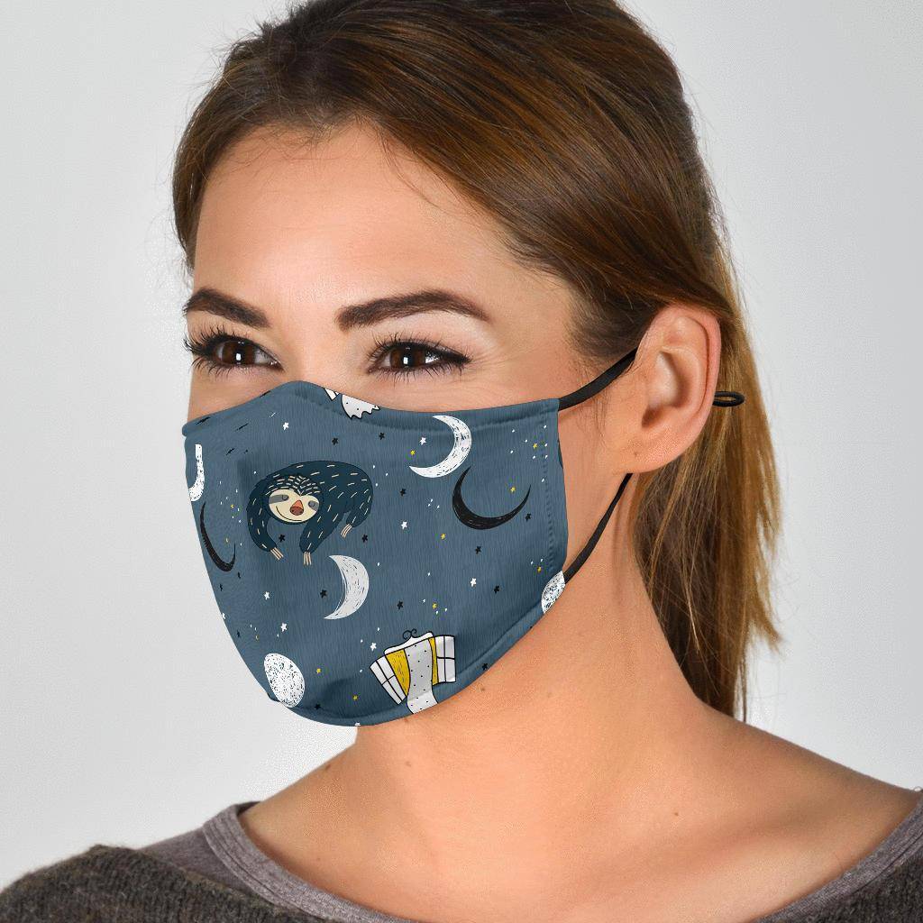 Sleeping Space Sloth Face Mask Face Mask 