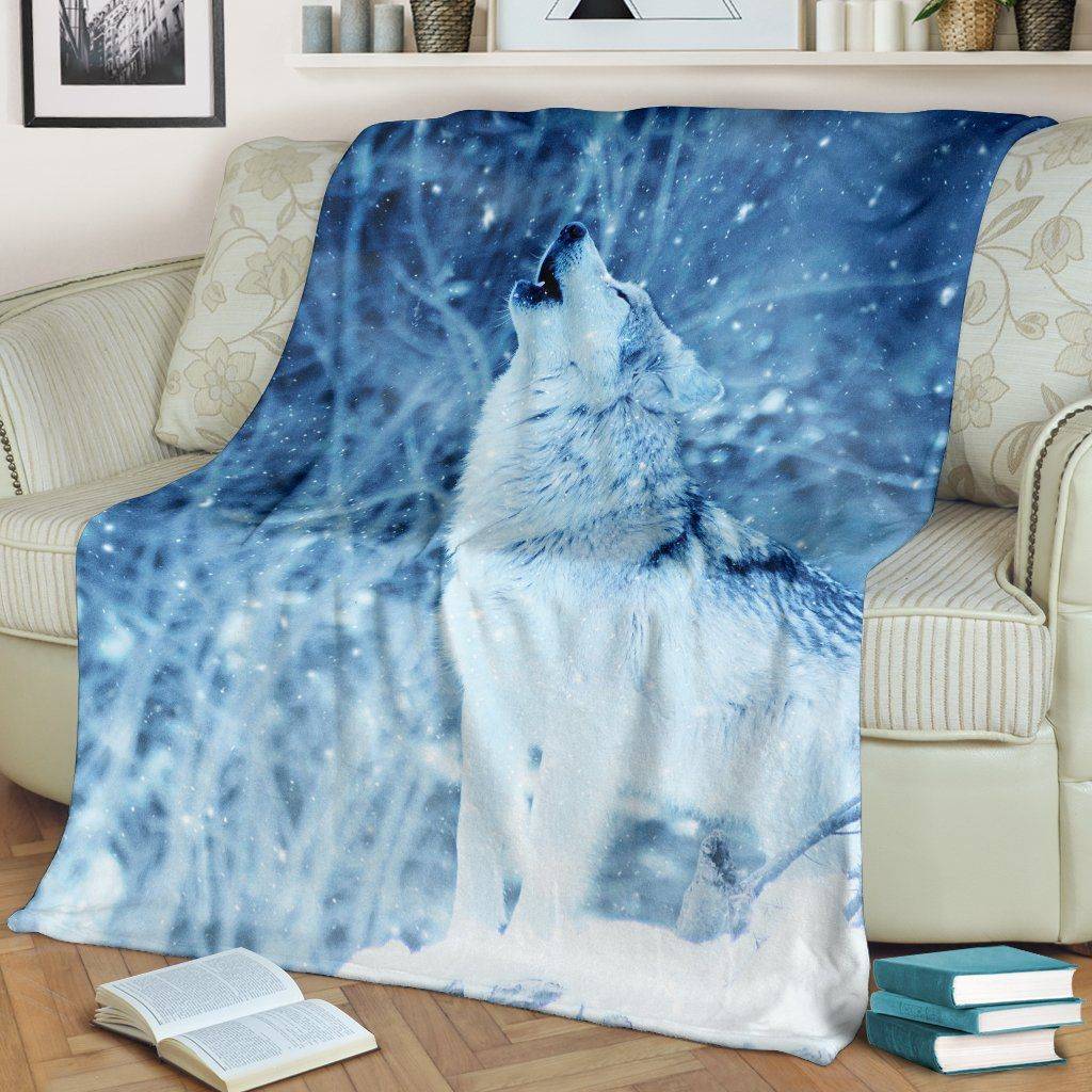 Winter Wolf Blanket 