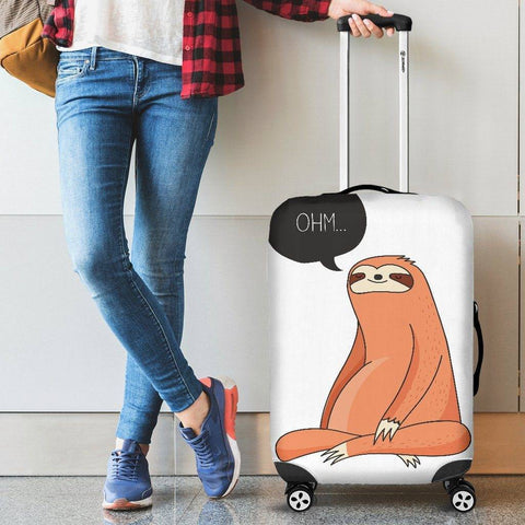 Image of Yoga Sloth Luggage Cover 