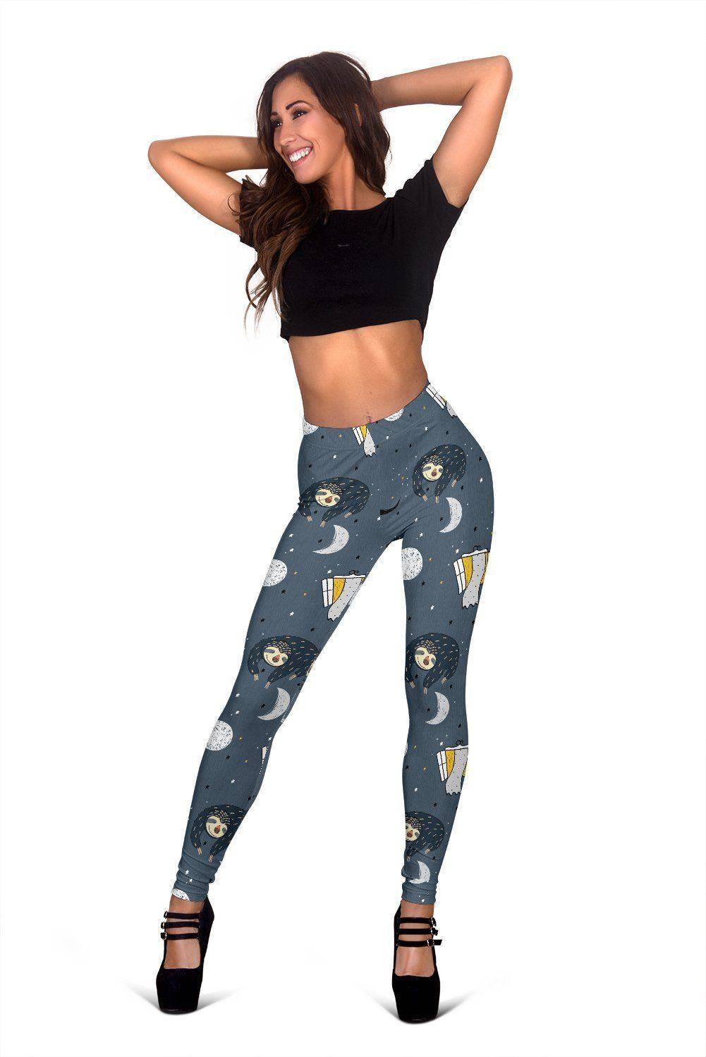 Sleeping Space Sloth Leggings 