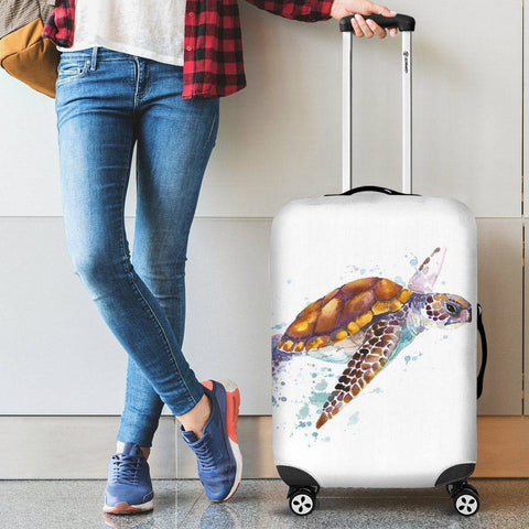 Image of Cute Turtle Luggage Cover V2 
