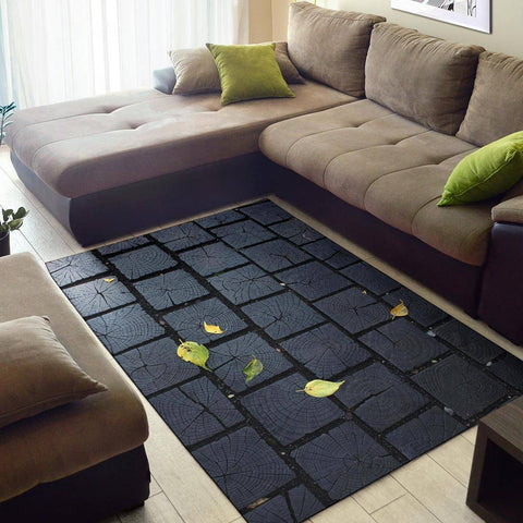Image of Dark Wood Area Rug Rug 