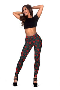 Red Roses Grey Background 
