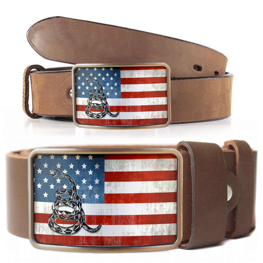 American Flag 2A Belt Buckle