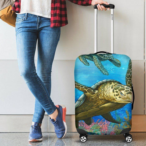 Image of Cool Turtle Luggage Cover V4 