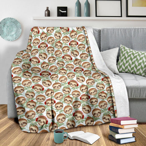 Image of Happy DJ Sloth Blanket