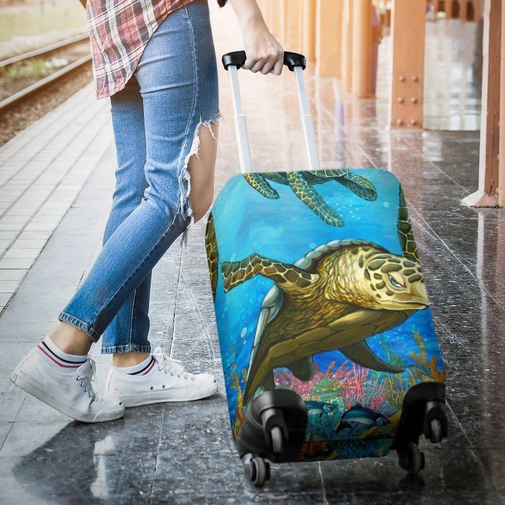 Cool Turtle Luggage Cover V4 