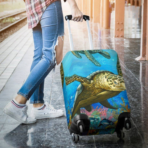 Image of Cool Turtle Luggage Cover V4 