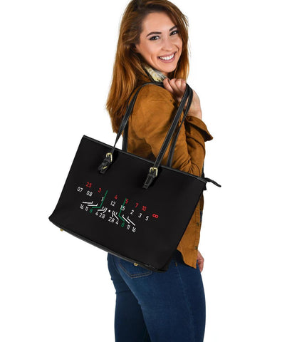 Image of Focal Length Tote, Large Vegan Leather Bags 