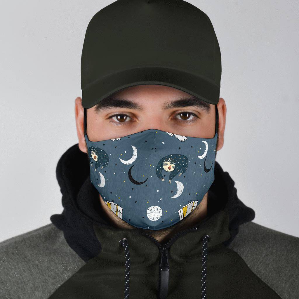 Sleeping Space Sloth Face Mask Face Mask 