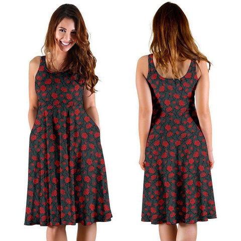 Image of Red Roses Dress 