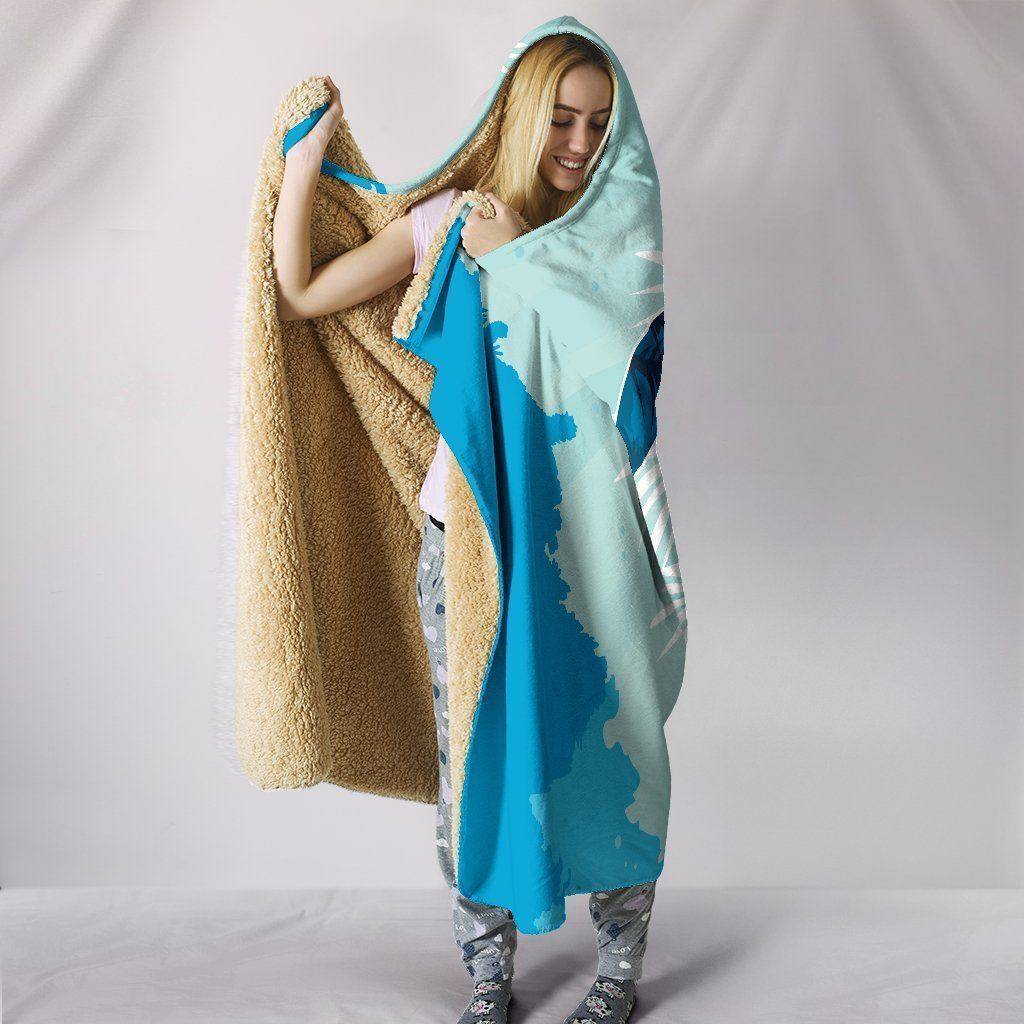 Custom Hoodie Blanket - Turtle Swimming 