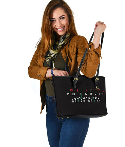 Image of Focal Length, Vegan Leather Tote Bags 