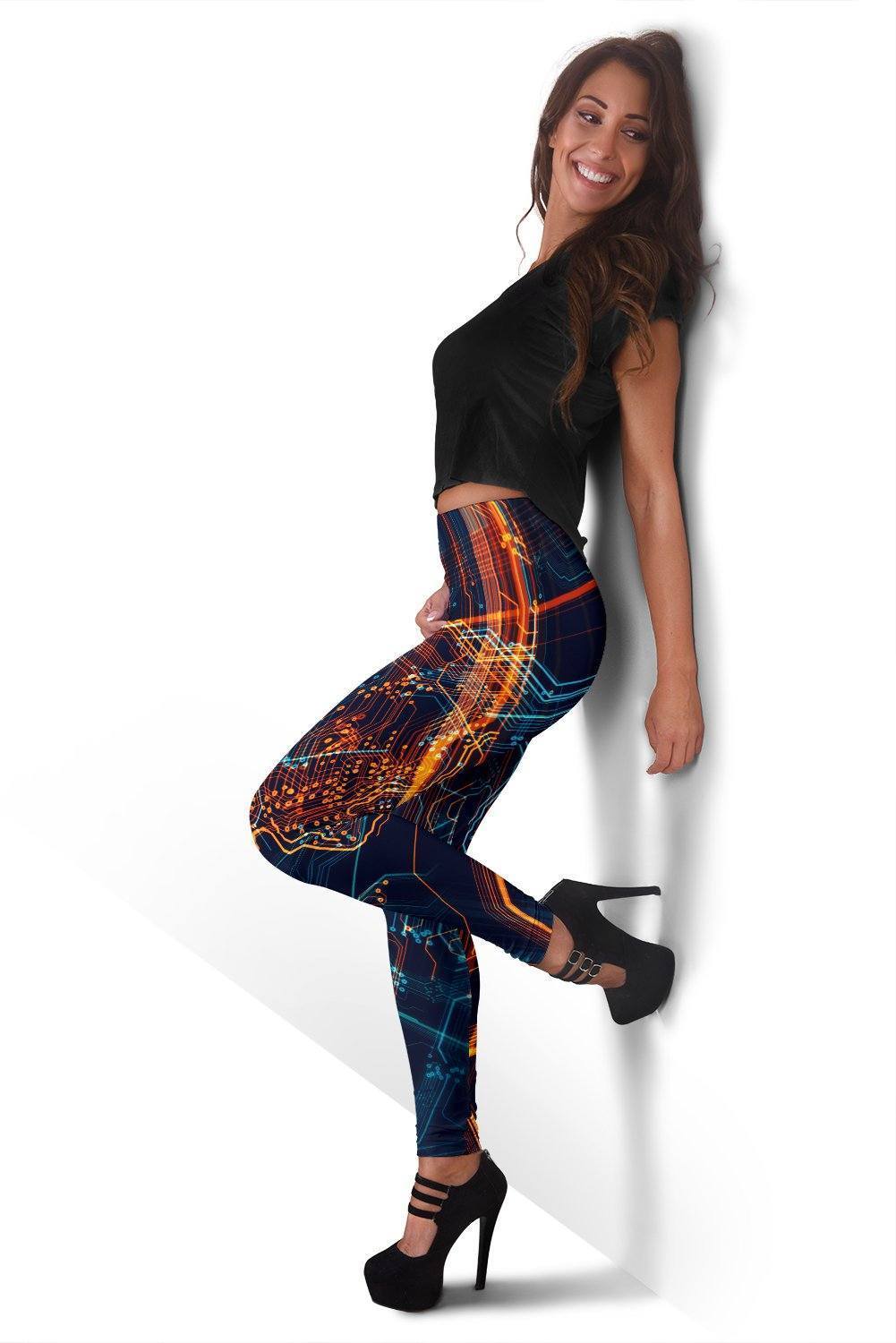 Circuit Board Leggings Leggings 