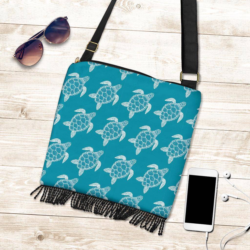Cool Sea Turtle Boho Purse V.3 purse 