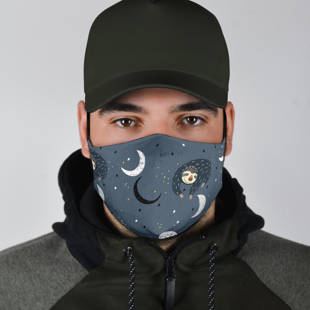 Sleeping Space Sloth Face Mask Face Mask 