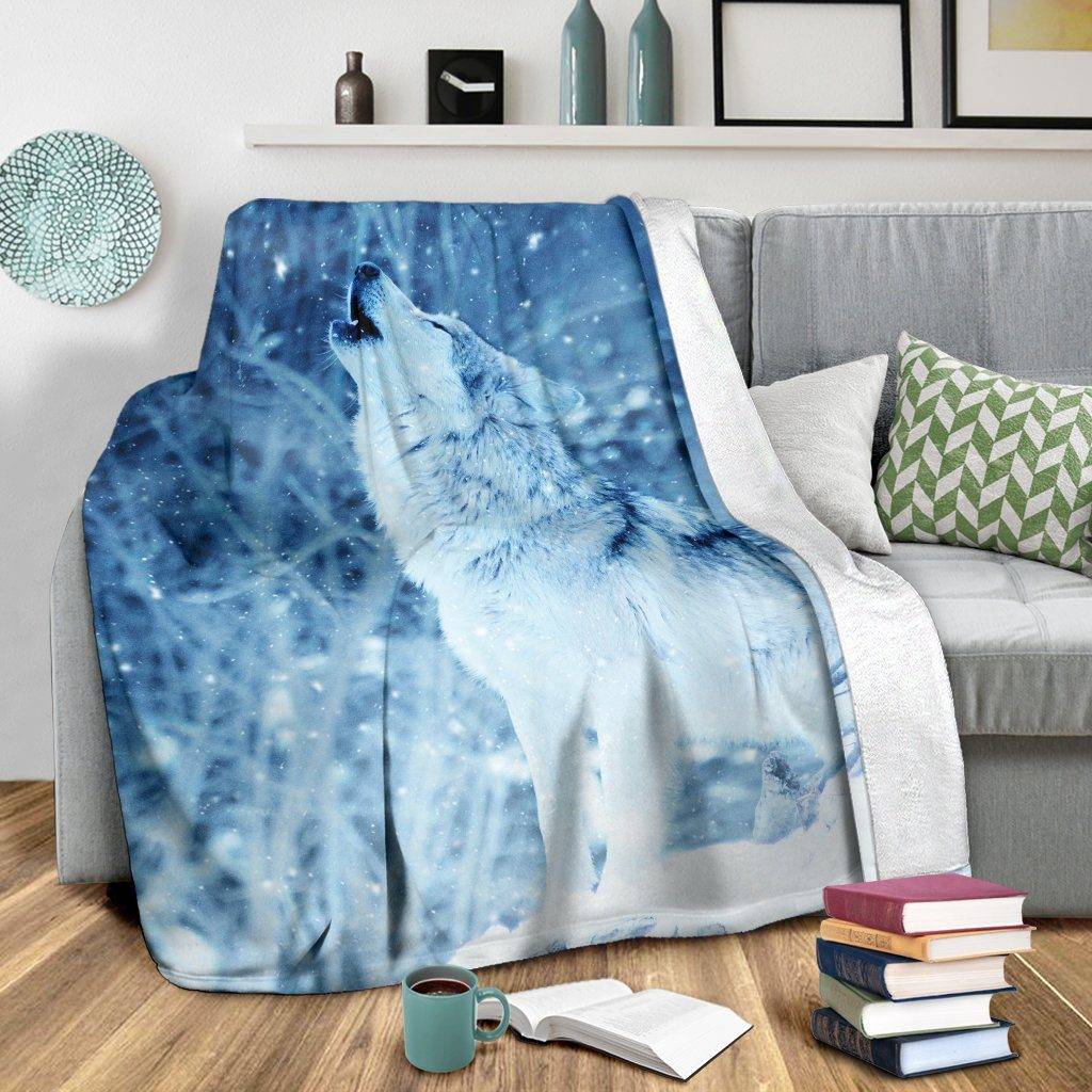 Winter Wolf Blanket 