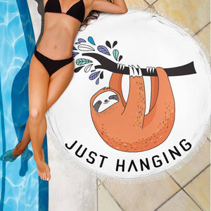 Fun 'Just Hanging' Beach Blanket Beach Blanket 