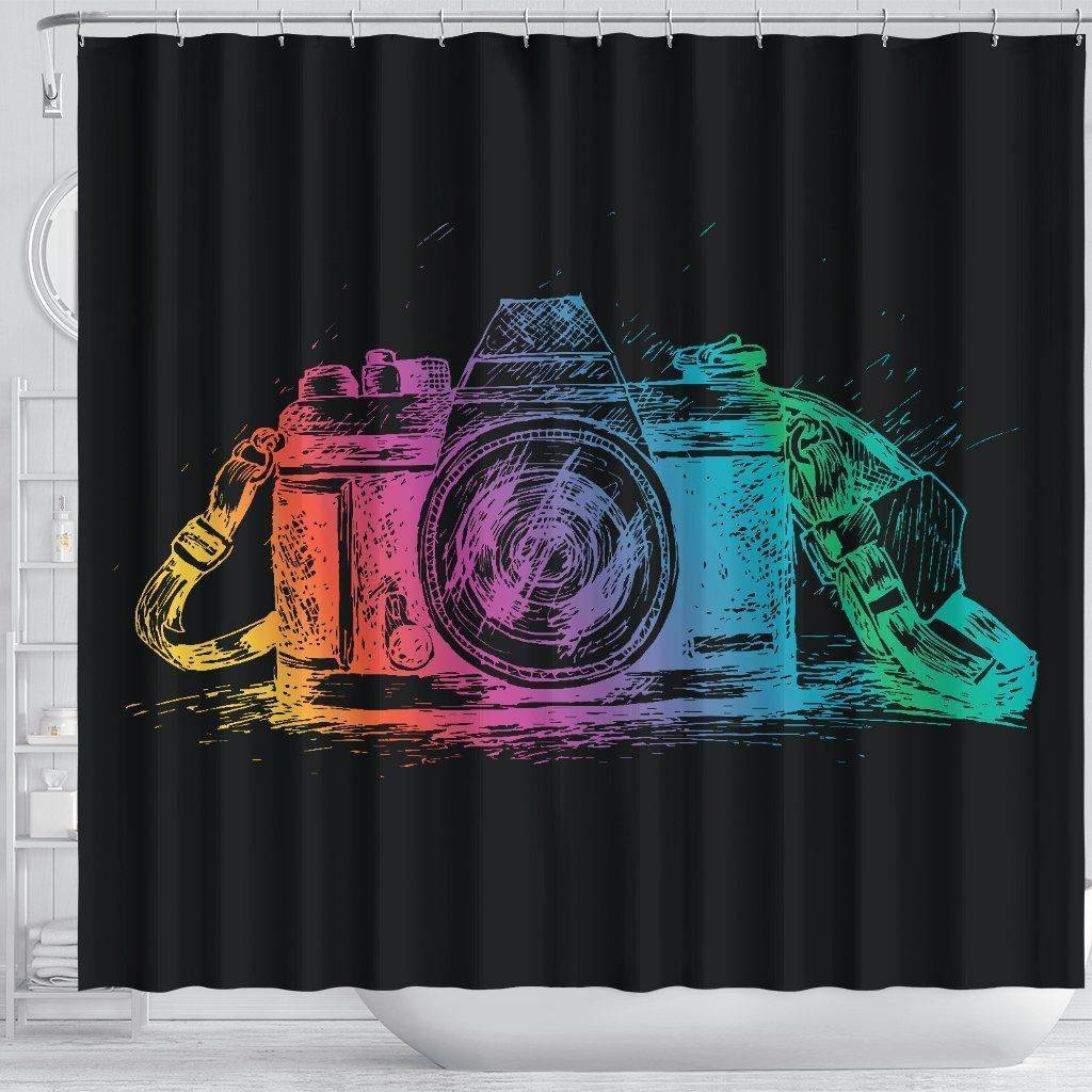 Camera Shower Curtain, V.1 shower curtain 