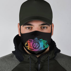 Colorful Camera Fask Mask Face Mask 