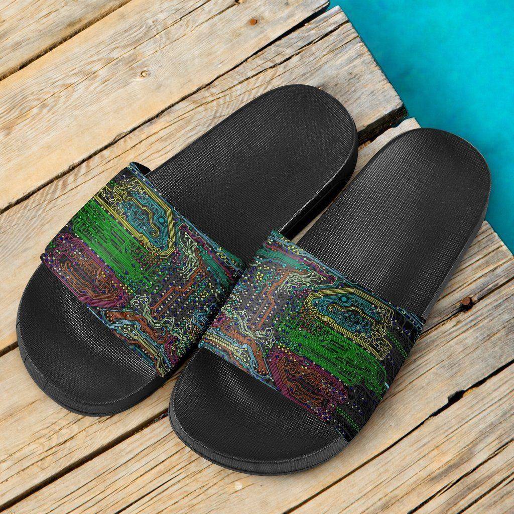 Electric Circuitboard Slide Sandals V.2 Slides 