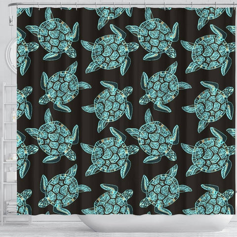 Image of Turtle Shower Curtain, V.4 shower curtain 