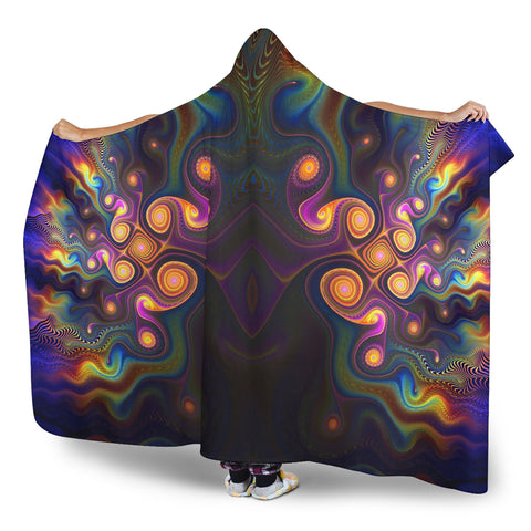Image of Fractal Hooded Blanket V.4