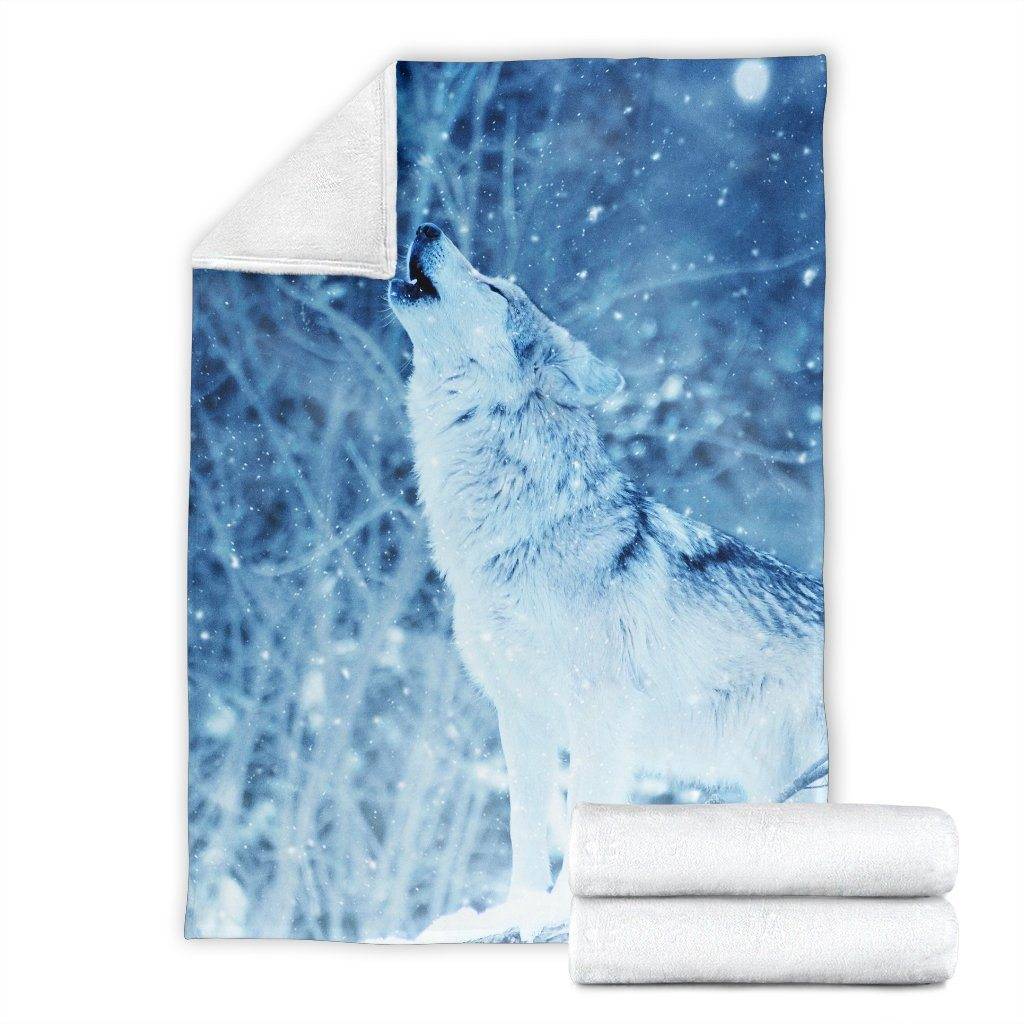 Winter Wolf Blanket 