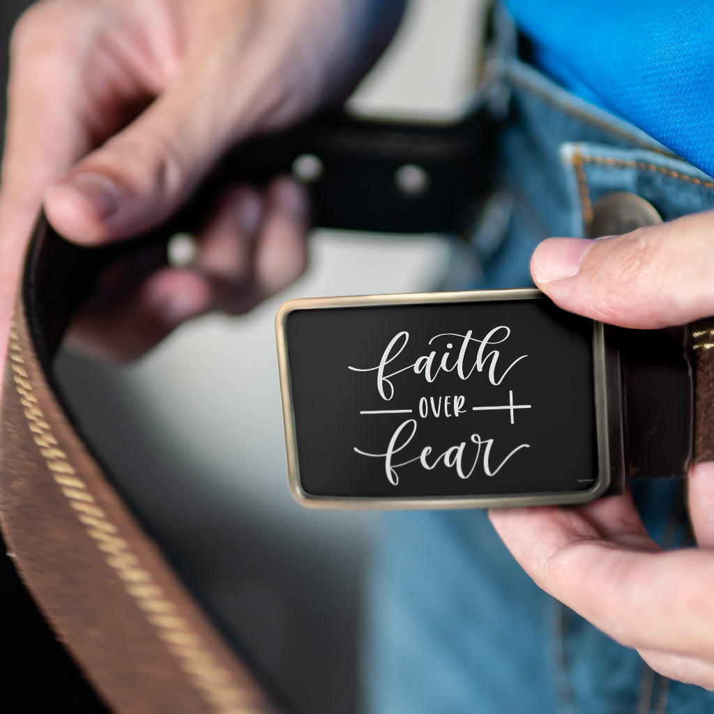 Faith Over Fear Belt Buckle