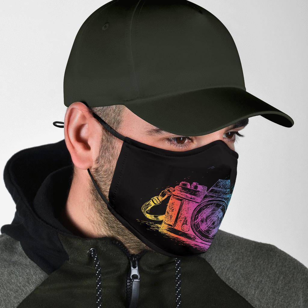 Colorful Camera Fask Mask Face Mask 
