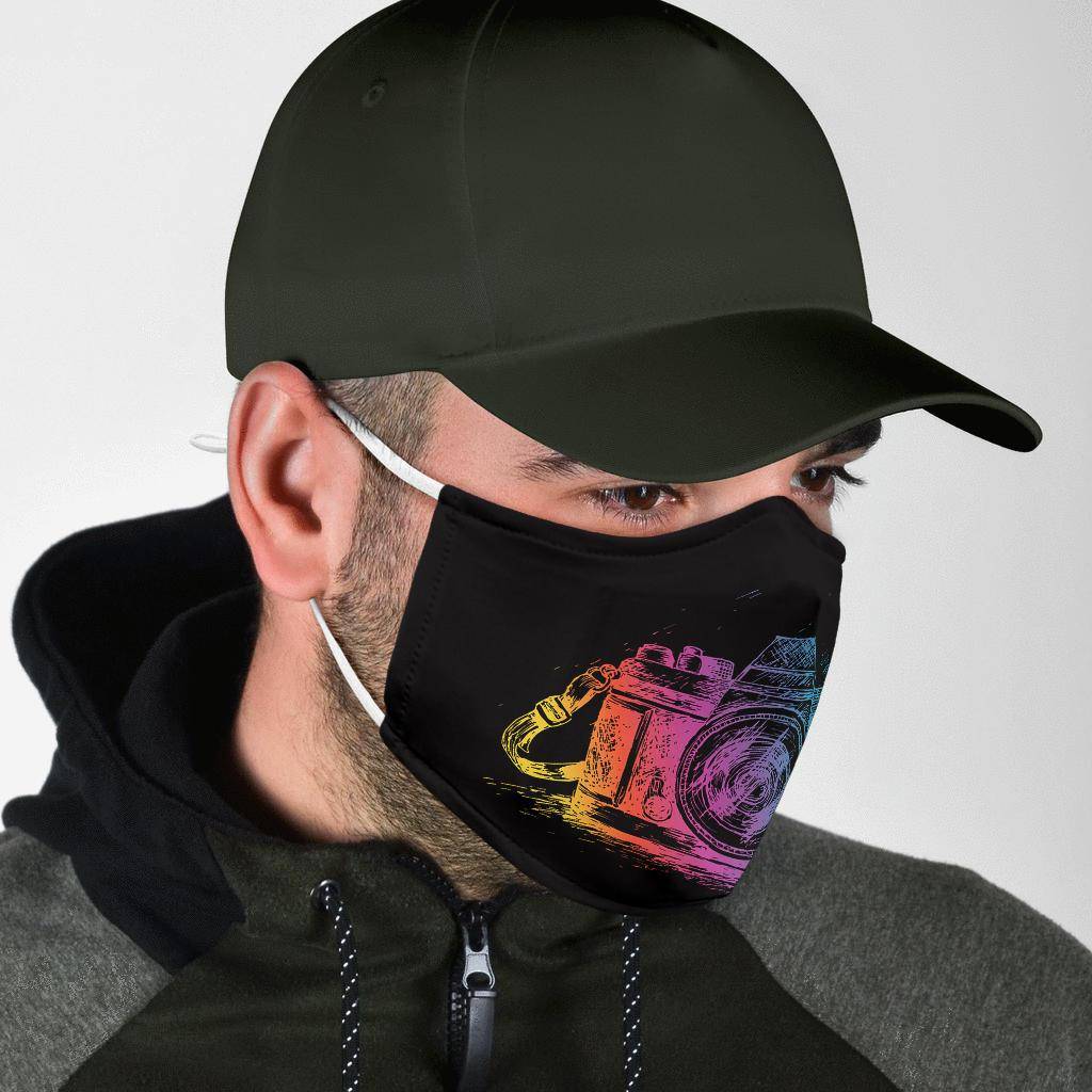 Colorful Camera Fask Mask Face Mask 