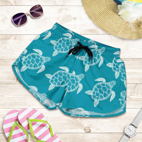 Image of Cute Sea Turtle V 3 Shorts 