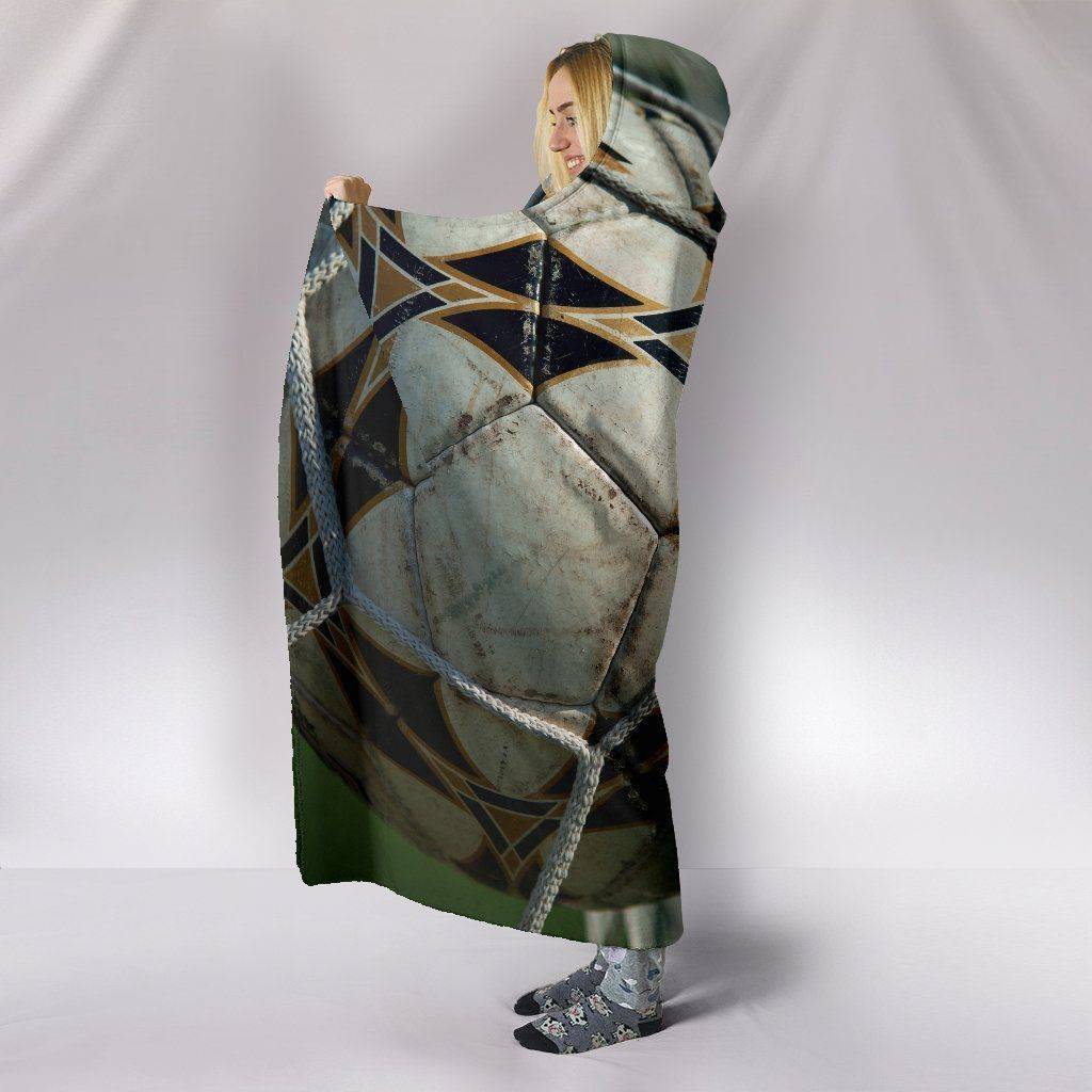 Premium Hoodie Blanket with Football 