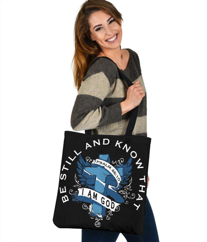 Image of Be Still and Know I Am God, Canvas Tote Tote Bag 