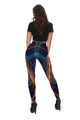 Image of Circuit Board Leggings Leggings 