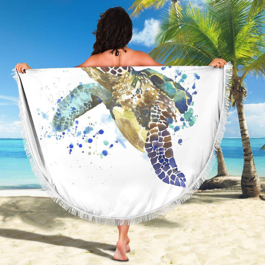 Turtle Blanket V.1 Beach Blanket 