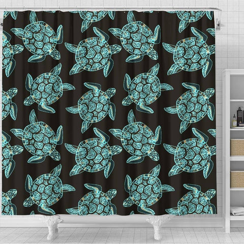 Image of Turtle Shower Curtain, V.4 shower curtain 