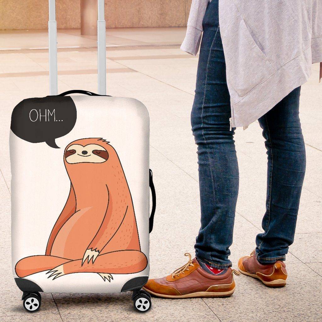Yoga Sloth Luggage Cover 