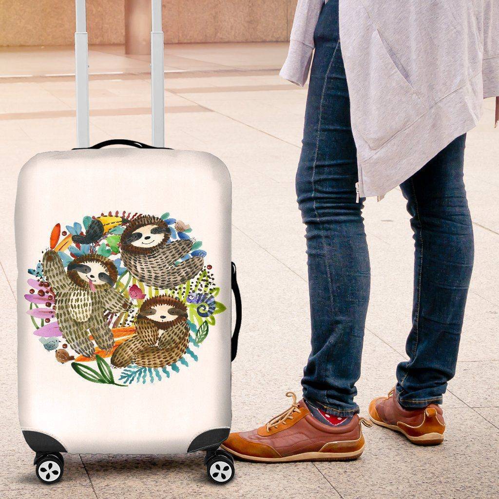 Sloth Trio Luggage Cover 