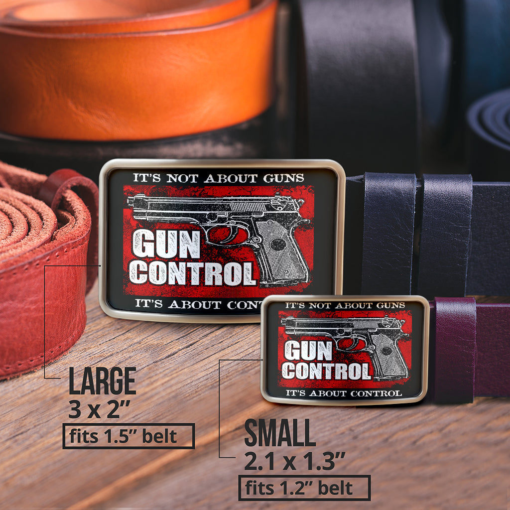 Gun Control Belt Buckle