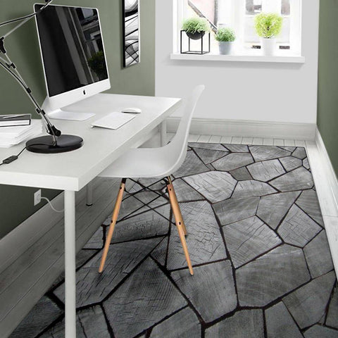 Image of Stacked Wood Area Rug Rugs 