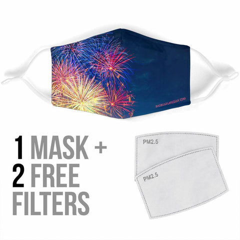 Image of Fireworks Face Mask V2 Face Mask 