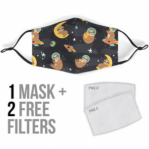 Space Sloth Face Mask 