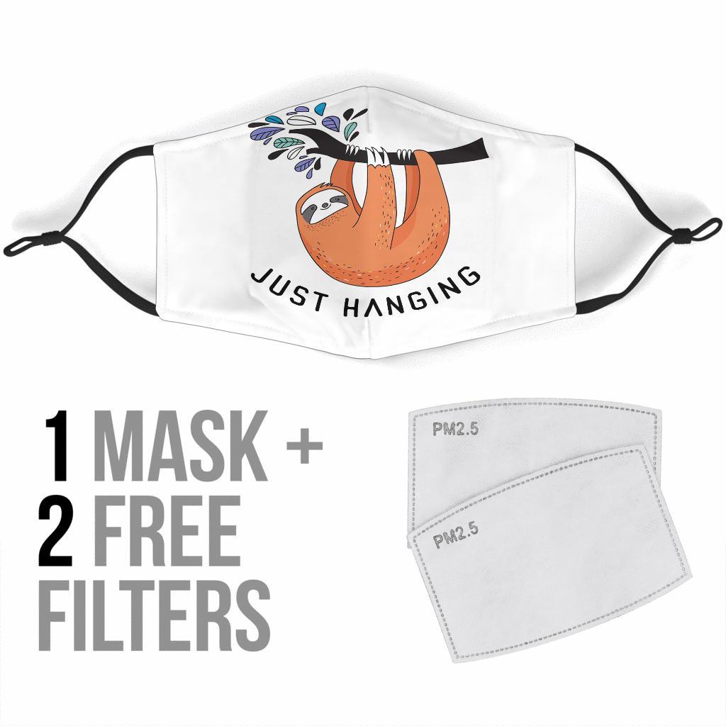 Sloth Just Hanging Facemask Face Mask 