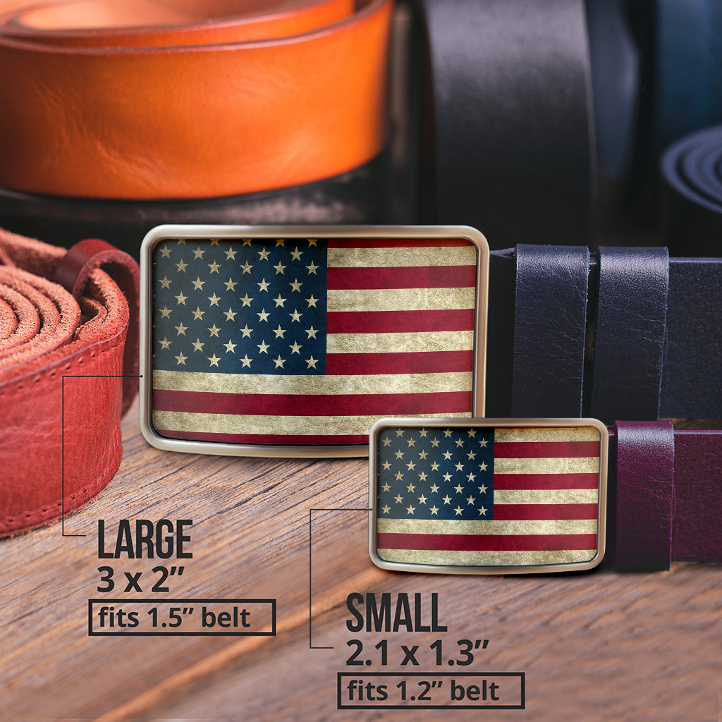 American Flag Belt Buckle